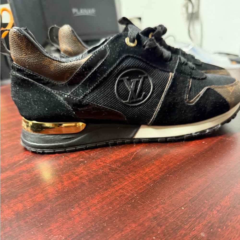 Louis Vuitton Black and Gold High-Tops